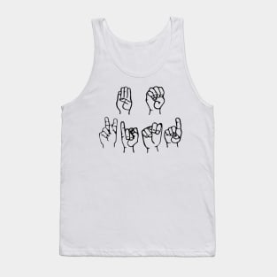 Be Kind Sign Language Shirt ASL Tank Top